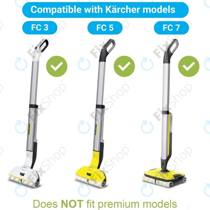 Kärcher FC 3, FC 5, FC 7 - Komplet valjev za vse vrste podlag (rumen)