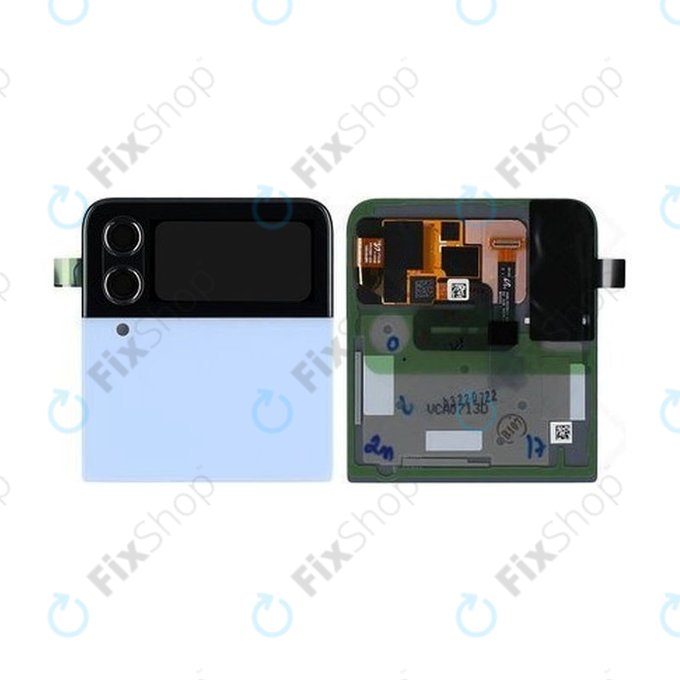 Samsung Galaxy Z Flip 4 F721B - LCD zaslon + steklo na dotik + okvir (zunanji) (Blue) - GH97-27947D Genuine Service Pack
