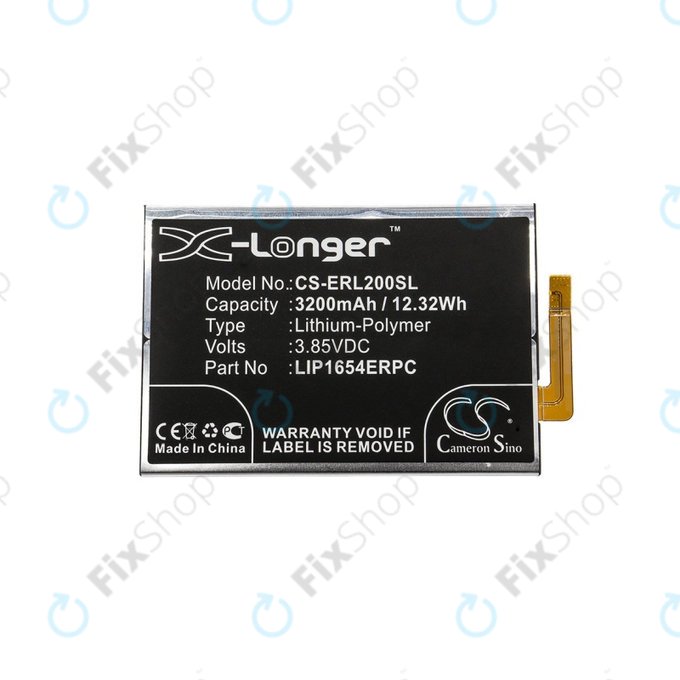 Baterija za Sony Xperia L2, Sony H3311, 3200mAh, Li-Pol, 3.85 V, LIP1654ERPC, HQ