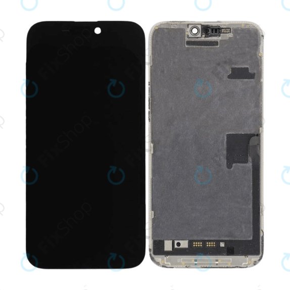 Zaslon In-Cell FHD za iPhone 16 Pro Max, Steklo na dotik z okvirjem, FixPremium