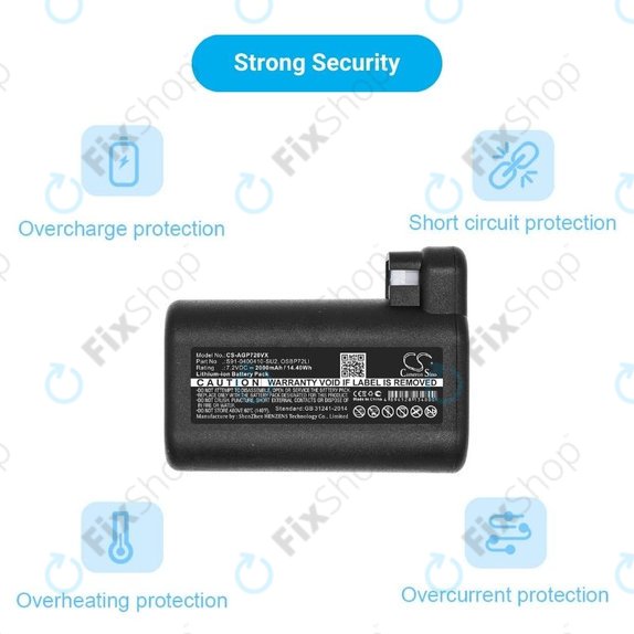 AEG RX-series, Electrolux E, P-series - Baterija S91-0400410-SU2, OSBP72LI, OSBP72LI25 Li-Ion 2000mAh HQ