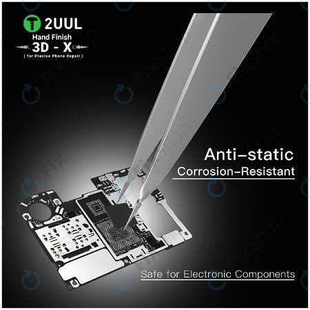 Precizna pinceta, 3D-X ročno dodelana, 2UUL TW02