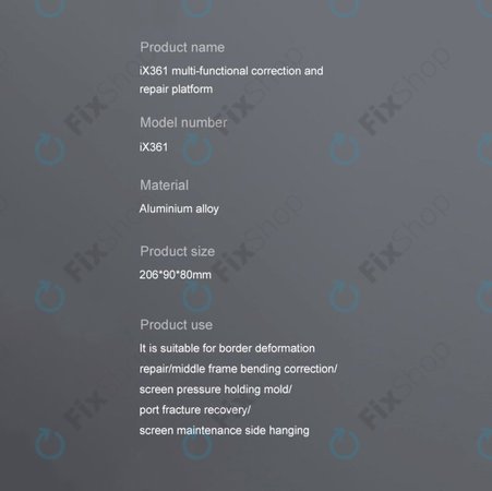 iFixes iX361 - večnamenska platforma za ravnanje okvirjev