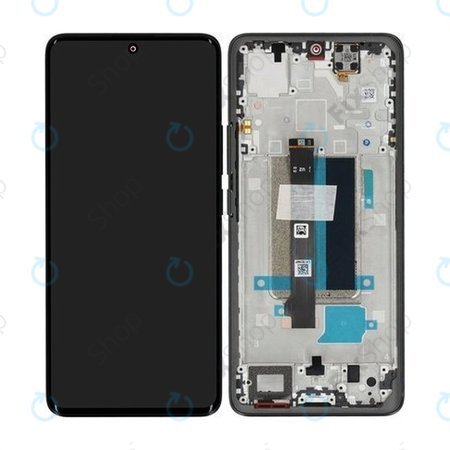 Xiaomi Redmi Note 13 Pro+ 23090RA98C - LCD zaslon + steklo na dotik + okvir (Midnight Black) - 560002N16U00 Genuine Service Pack