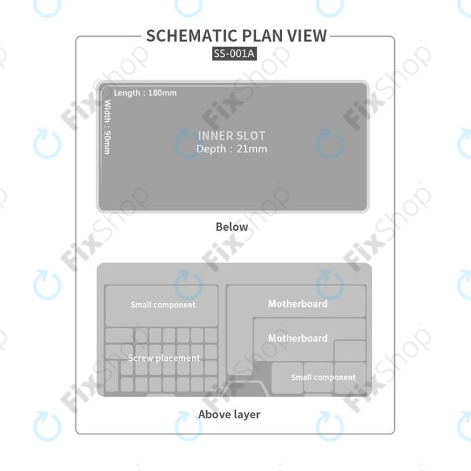 OSS W203 - Večnamenska škatla za shranjevanje razstavljenih telefonov