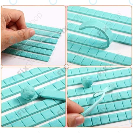 Plastična zmes za čiščenje telefonov in slušalk (6 trakov)