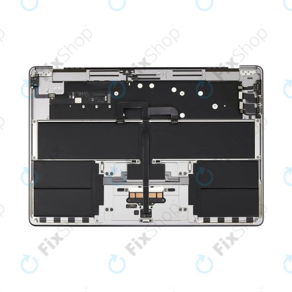 Zgornji okvir tipkovnice za MacBook Air 15", A3114 (2024), US tipkovnico in baterijo, Space Gray, 661-40266, Genuine Apple