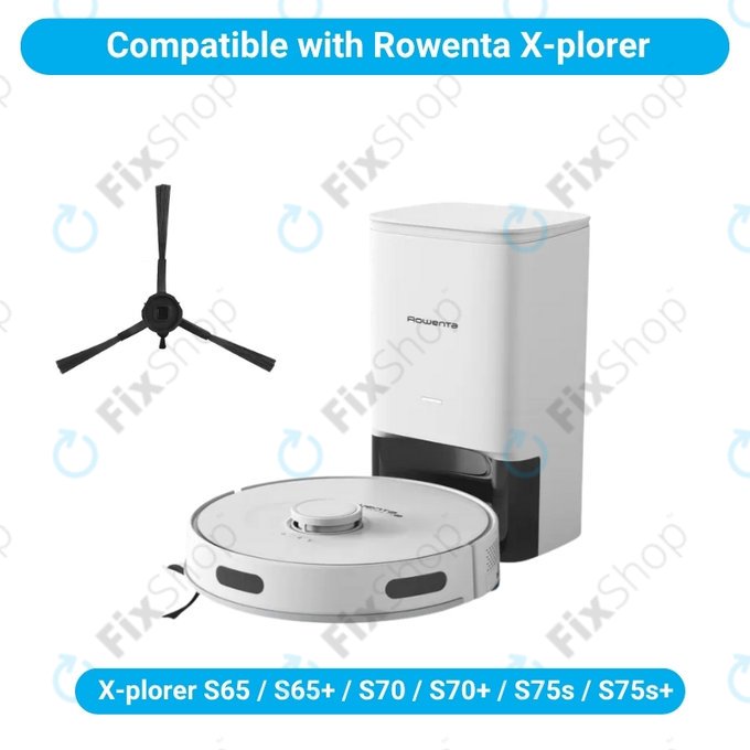 Stranska krtača, 2 kos za Rowenta X-plorer S65, S65+, S70, S70+, S75s, S75s+