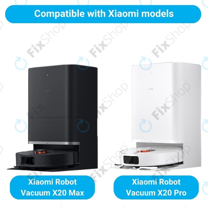 Komplet nadomestnih delov za Xiaomi Robot Vacuum X20 Max, X20 Pro (2x Glavna krtača, 4x Filter, 4x Stranska krtača)