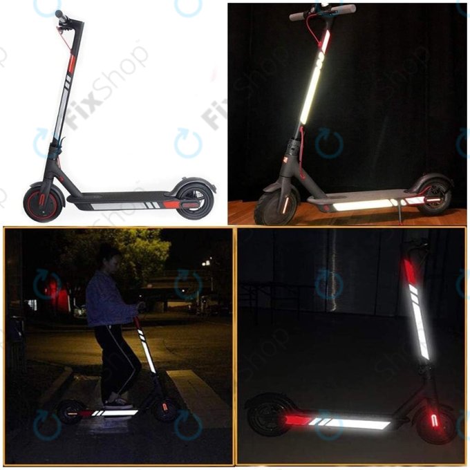 Xiaomi Mi Electric Scooter 1S, 2 M365, Essential, Pro, Pro 2 - Reflexne Nalepke (B)