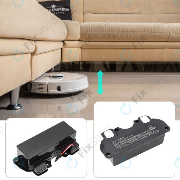 Baterija za ETA 4228 Navaggio Profi, 5200mAh, Li-Ion, 14.4V, 4228 00100, HQ