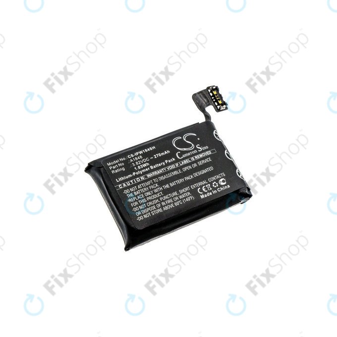 Baterija za Apple Watch 3 38 mm, 270mAh, GPS + Cellular Version, Li-Pol, 3.82 V, A1848, HQ