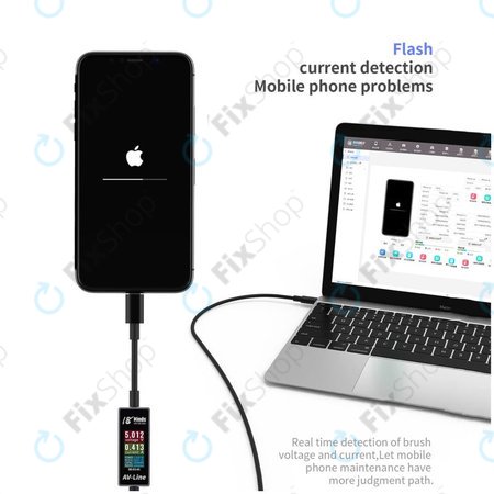 AV-Line - polnilni kabel za pametno zaznavanje (USB-C - USB-C)