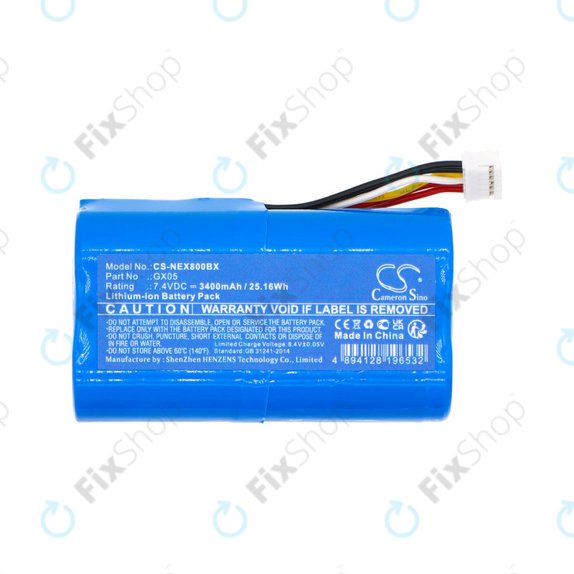 Baterija za NEXGO N86, 3400mAh, Li-Ion, 7.4V, GX05, HQ
