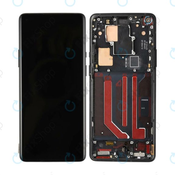 OnePlus 8 Pro - LCD zaslon + steklo na dotik + okvir (Onyx Black) OLED