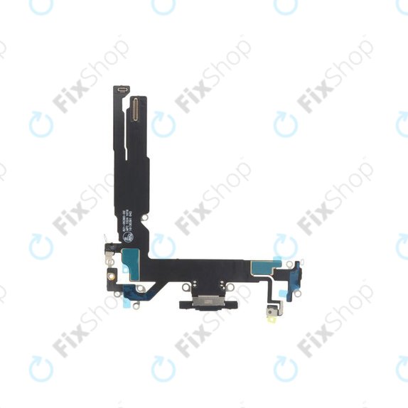 Apple iPhone 16 - Priključek za polnjenje + Flex kabel (Black)