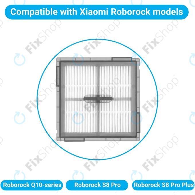 HEPA filter, 2 kos za Xiaomi Roborock Q10-series, S8 Pro, S8 Pro Plus