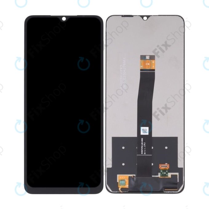 Xiaomi Redmi 10C - LCD zaslon + steklo na dotik + okvir (Black) TFT