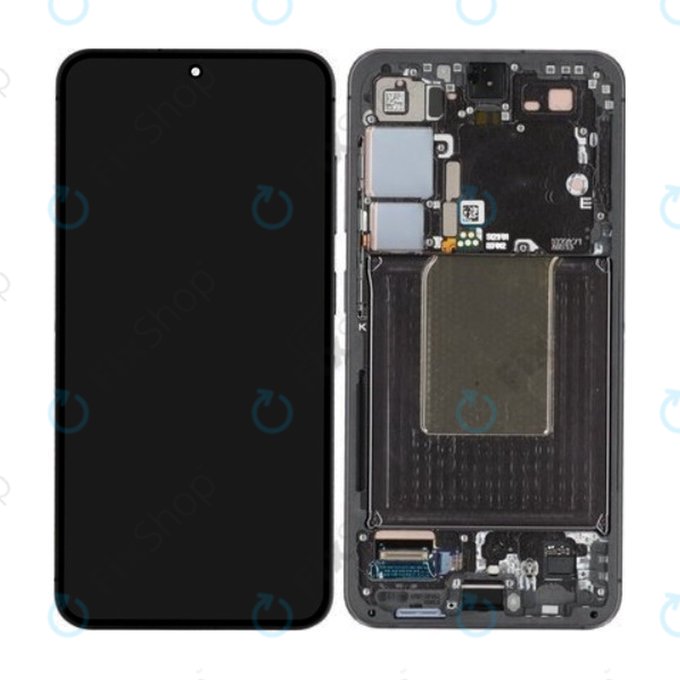 Samsung Galaxy S24 S921B - LCD zaslon + steklo na dotik + okvir (Onyx Black) - GH82-33287A Genuine Service Pack