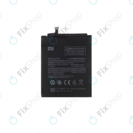 Xiaomi Redmi Note 5A, Redmi S2 (Redmi Y2) - Baterija BN31 3080mAh - 46BN31G05014 Genuine Service Pack