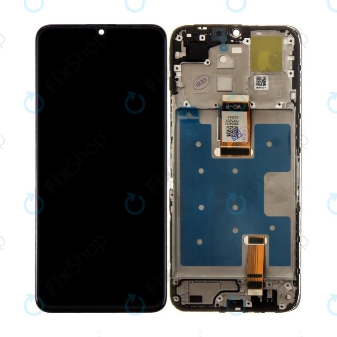Honor X6a WDY-LX1 - LCD zaslon + steklo na dotik + okvir (Midnight Black) TFT