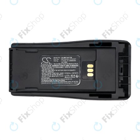 Baterija za Motorola CP, EP, GP, PM-series, 2500mAh, Ni-MH, 7.5V, PMNN4081, HQ