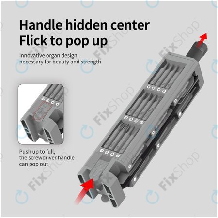 Kingsdun - Komplet natančnih izvijačev in nastavkov 44v1