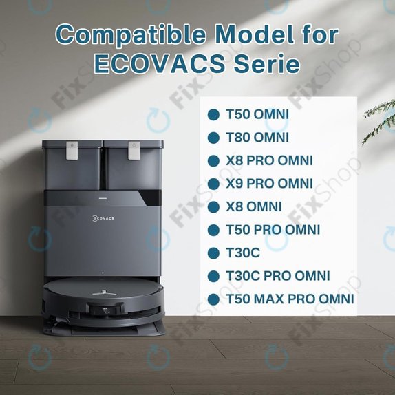 Vrečka za sesalnik, 4 kos za Ecovacs Deebot T30c, T50-series, T80-series, X8-series, X9 Pro-series