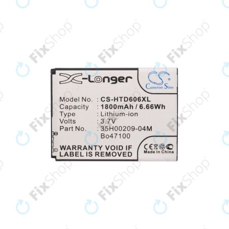 HTC Desire 326, 600, 608 - Baterija BO47100 1800mAh HQ