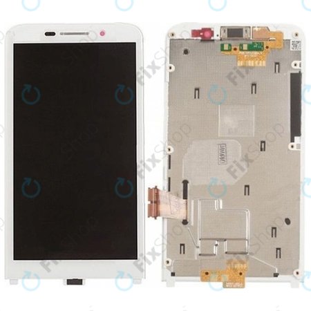 Blackberry Z30 - LCD zaslon + steklo na dotik + okvir (White) TFT