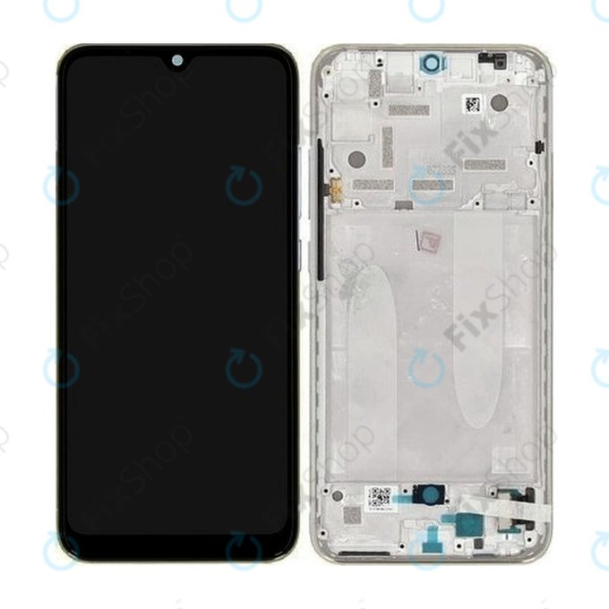 Xiaomi Mi A3 - LCD zaslon + steklo na dotik + okvir (More than White) TFT