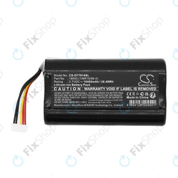 Baterija za Eufy Cam 2 Pro, T8140r, 10400mAh, Li-Ion, 3.7V, 18650 (1INR19/66-4), HQ