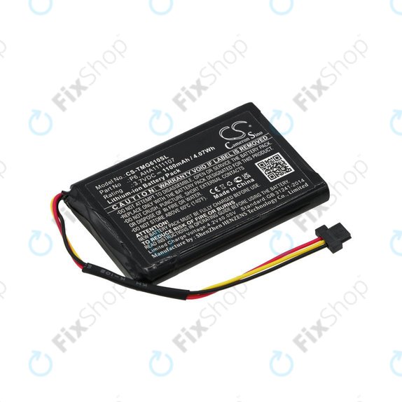 Baterija za TomTom Go 610, 1100mAh, Li-Ion, 3.7V, LAHA1111107, HQ