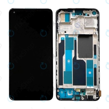 Realme 9 Pro Plus RMX3392 RMX3393 - LCD zaslon + steklo na dotik + okvir (Midnight Black) TFT