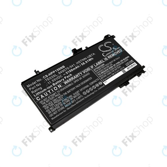 Baterija za HP Omen 15, Pavilion 15, WASD 15, 5100mAh, Li-Ion, 11.55V, TE03XL, HQ