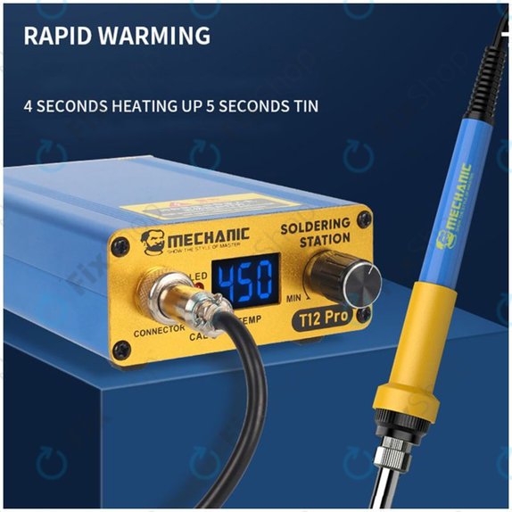 Mechanic T12 Pro - Digitalna spajkalna postaja (Blue)