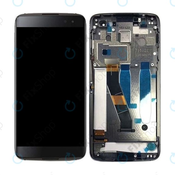 Blackberry DTEK60 - LCD zaslon + steklo na dotik + okvir (Black) OLED