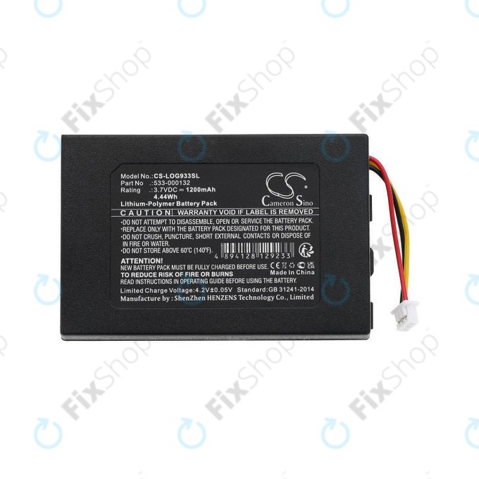 Baterija za Logitech G533, G933, 1200mAh, Li-Pol, 3.7V, 533-000132, HQ