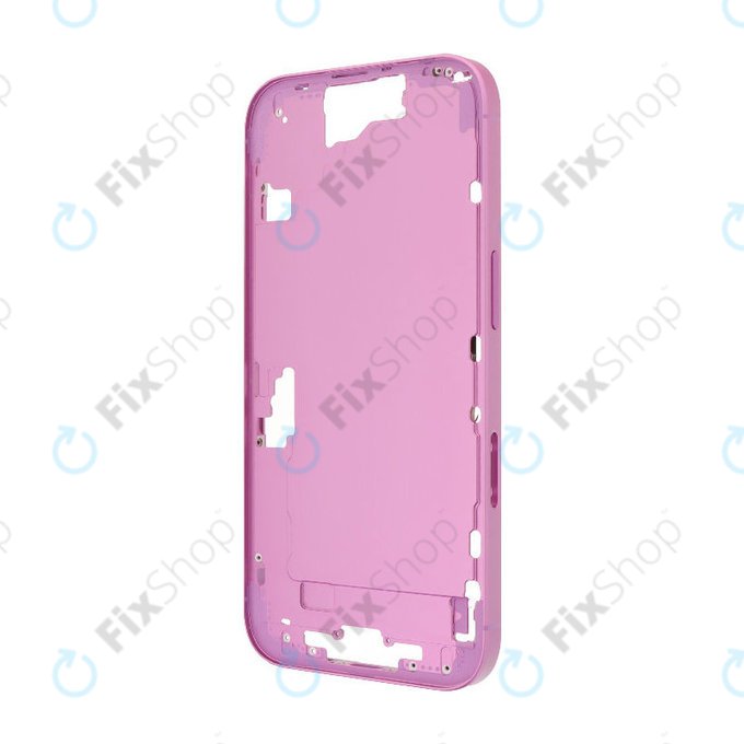 Apple iPhone 16 - Srednji okvir + Gumbi za vklop + Glasnost (Pink)