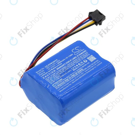 Baterija za Ecovacs Winbot X, WA30, WA50, 2600mAh, Li-Ion, 22.2V, S07-Li-222-3000, HQ