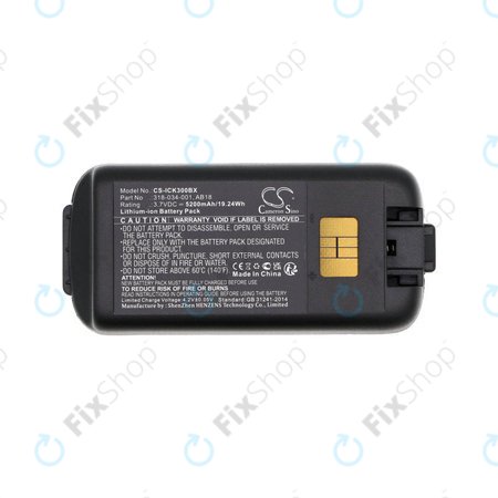 Baterija za Intermec CK3, CK3A, CK3X, CK3R, CK3C, CK3C1, CK3N, 5200mAh, Li-Ion, 3.7V, 318-034-001, HQ