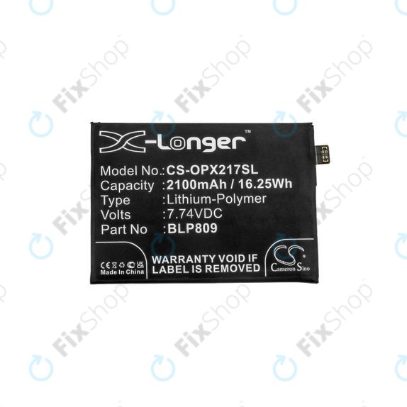 Realme Q2 Pro RMX2173, GT Master 5G RMX3363 - Baterija BLP809 2100mAh HQ