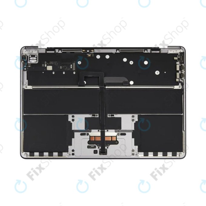 Zgornji okvir tipkovnice za MacBook Air 13", A3113 (2024), US tipkovnico in baterijo, Space Gray, 661-40227, Genuine Apple