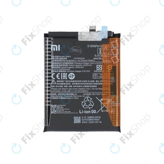 Xiaomi Mi 10T 5G, 10T Pro 5G - Baterija BM53 5000mAh - 46020000355Z Genuine Service Pack
