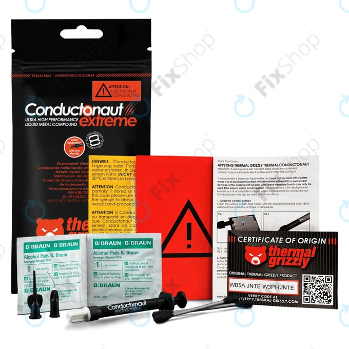 Tekoča kovina 1g, Thermal Grizzly Conductonaut
