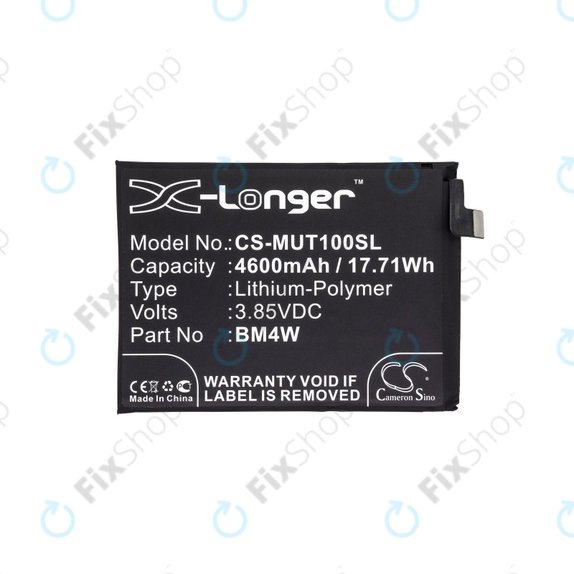 Baterija za Xiaomi Mi 10T Lite 5G, 4600mAh, Li-Pol, 3.85 V, BM4W, HQ