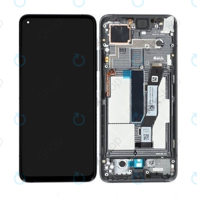 Xiaomi Mi 10T 5G, Mi 10T Pro 5G - LCD zaslon + steklo na dotik + okvir (Cosmic Black) - 5600030J3S00 Genuine Service Pack