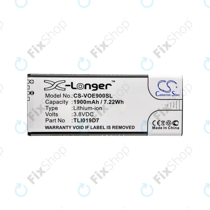 Baterija za Alcatel 1 Dual Sim, TCL 5033, Vodafone VFD, Telstra, 1900mAh, Li-Ion, 3.8V, TLI019D7, HQ