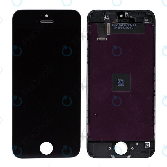Apple iPhone 5C - LCD zaslon + steklo na dotik + okvir (Black) TFT