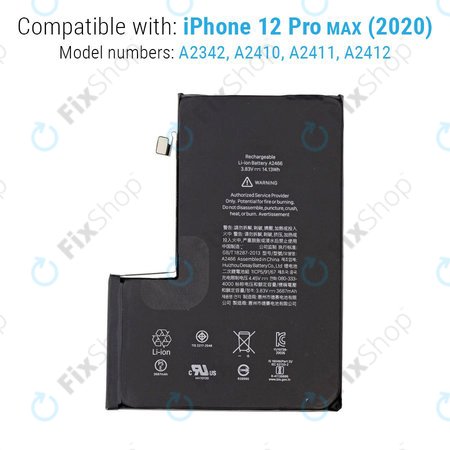 Apple iPhone 12 Pro Max - Baterija A2466 3687mAh Service Pack